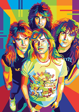 Megadeth Band Pop Art Portrait