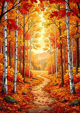 Autumn Forest Path