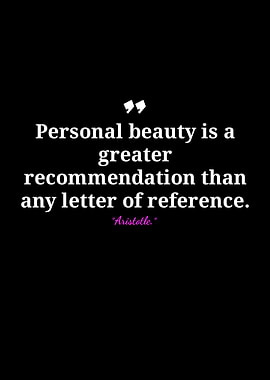 Aristotle Quote: Personal Beauty