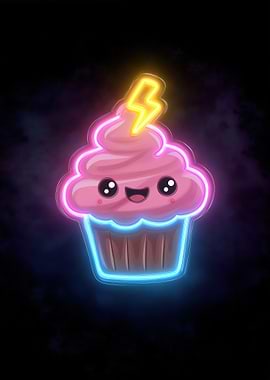 Neon Cupcake