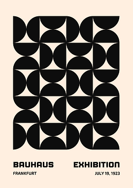 Bauhaus Exhibition Poster, Frankfurt 1923
