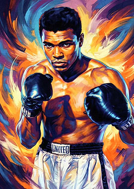 Muhammad Ali Boxing Portrait