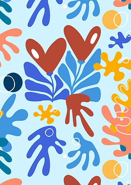 St. Valentines Day - Henri Matisse style