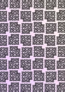 Abstract Grid Pattern In Pink Gradient