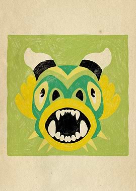 Dancing Diablitos - Monster Face Illustration 8