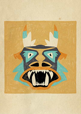 Dancing Diablitos - Monster Face Illustration 5