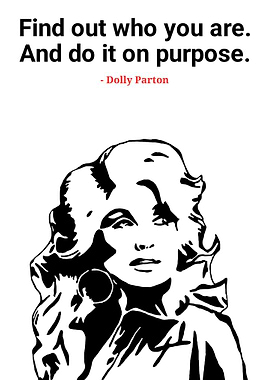 Dolly Parton Quote Portrait