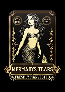 Mermaid's Tears Freshly Harvested Label