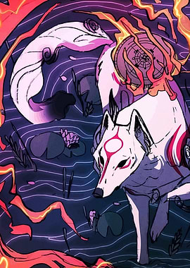 Okami Amaterasu Digital Art