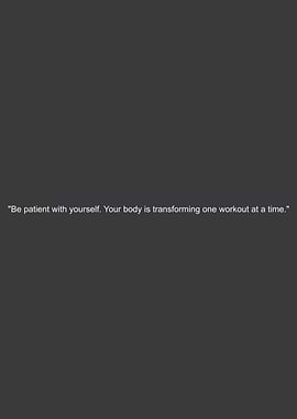 Workout Patience Quote
