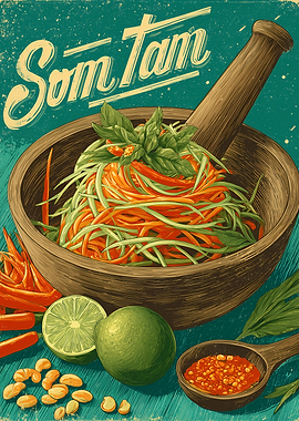 Som Tam Thai Salad Poster