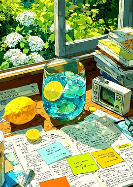 Refreshing Lemonade Still Life