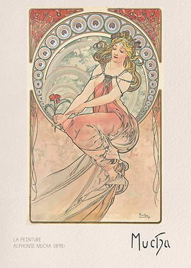 La Peinture by Alphonse Mucha