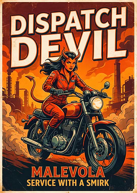 Dispatch Devil: Malevola Motorcycle Poster
