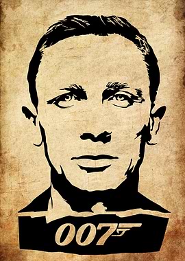James Bond 007 Daniel Craig Portrait
