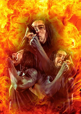 Singer in Flames