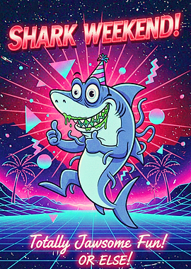 Shark Weekend Retro Party