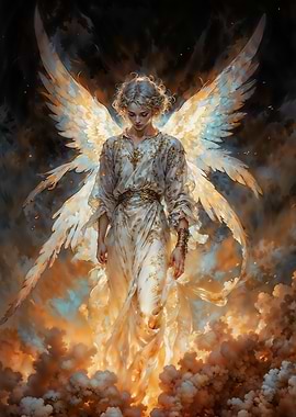 Your Guardian Angel in Golden Light