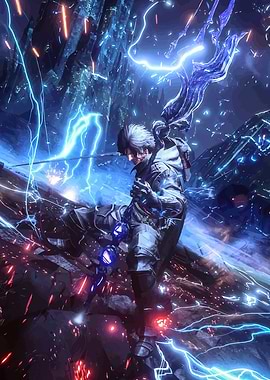 Warrior in Electric Storm