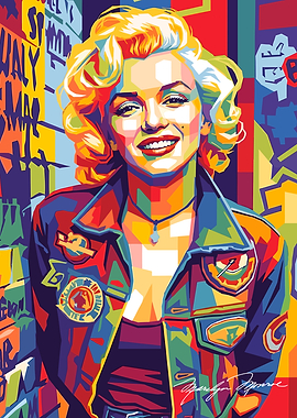 Marilyn Monroe Pop Art Portrait
