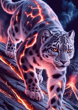 Lava Snow Leopard