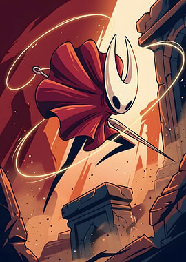 Hollow Knight Hornet Action Pose