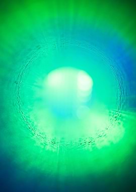 Tunnel of Light, Blue and Green 5