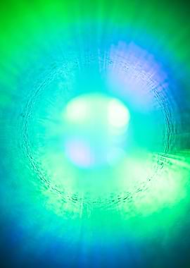 Tunnel of Light, Blue and Green 4