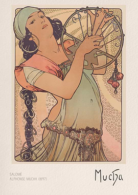 Salome by Alphonse Mucha Art Nouveau