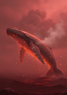 Fiery Whale in Red Sea