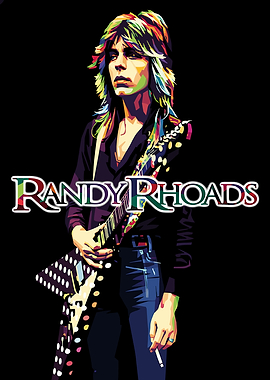Randy Rhoads Pop Art Portrait