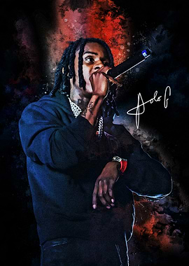 Polo G Portrait with Signature