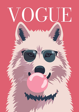 Vogue Dog with Bubble Gum