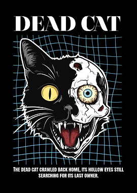 Dead Cat Illustration