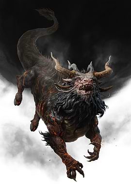 Mythical Kirin Creature Digital Art