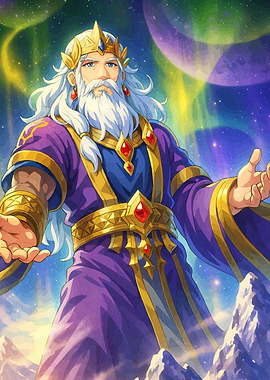 Fantasy King Cosmic Background