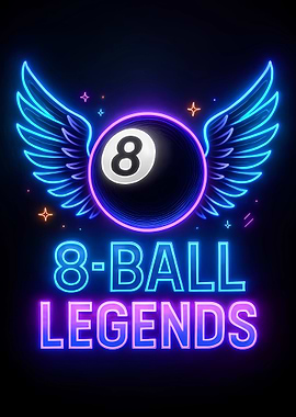 8-Ball Legends Neon Sign