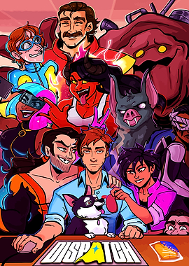 Drawing Cartoon Group Portrait