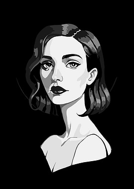 Kitty : Monochrome Portrait of a Woman