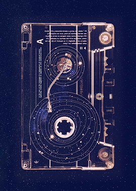 Cosmic Turntable Cassette Vinyl Tape