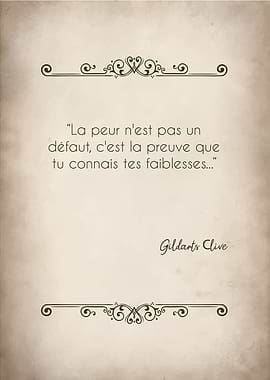 Inspirational French Quote on Beige Background