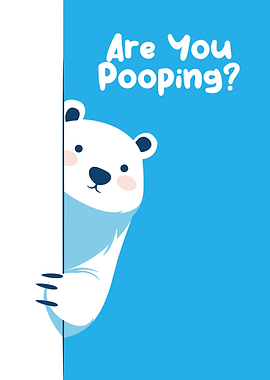 Are You Pooping? Funny Polar Bear