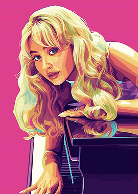 Sabrina Carpenter Pop Art Portrait