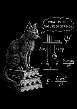 Funny Science Cat Physics What Cats Think
