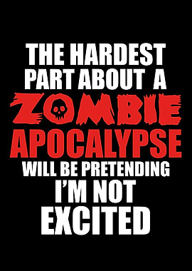 Zombie Apocalypse Excitement Text Art