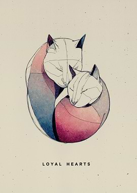 Loyal Hearts: Cat Art