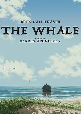 The Whale movie poster illustration
