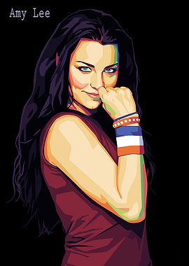 Amy Lee Pop Art Portrait