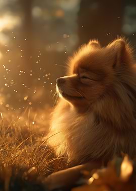Pomeranian Golden Hour