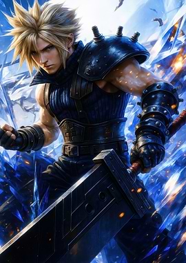 Cloud Strife with Buster Sword